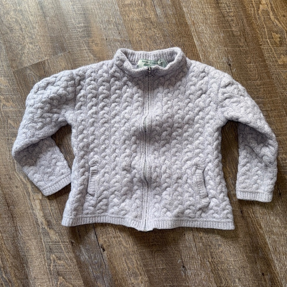 Aran crafts 100% wool sweater